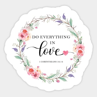 Do everything in love Sticker